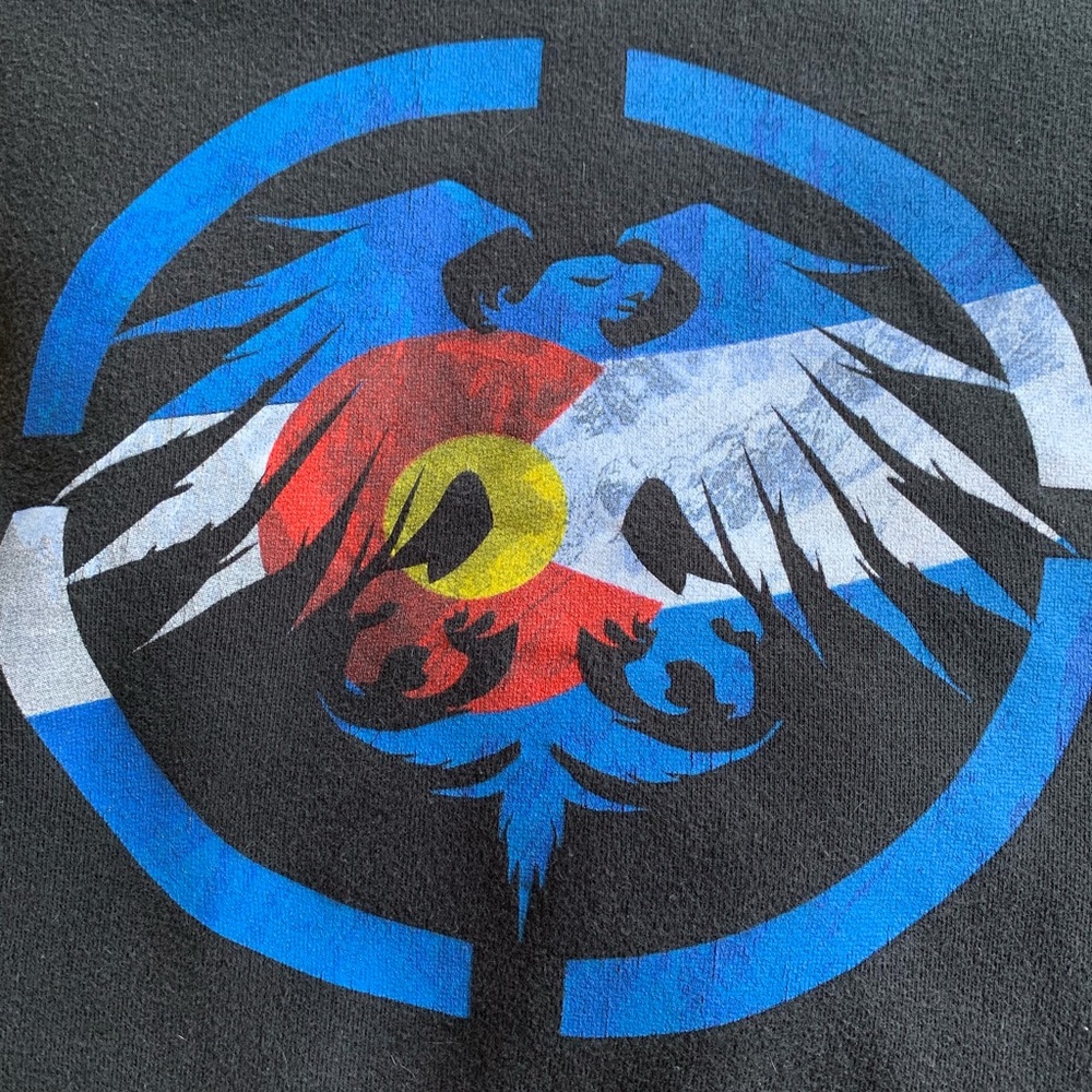 Colorado Flag Neversummer Snowboarding Hoodie